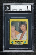 1986 Monty Gum Super Wrestling Stars Kerry Von Erich #11 BGS 8 0q3