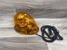 Amber Emergency Rotating Beacon Light 12v Magnetic Base Teardrop Warning Lamp