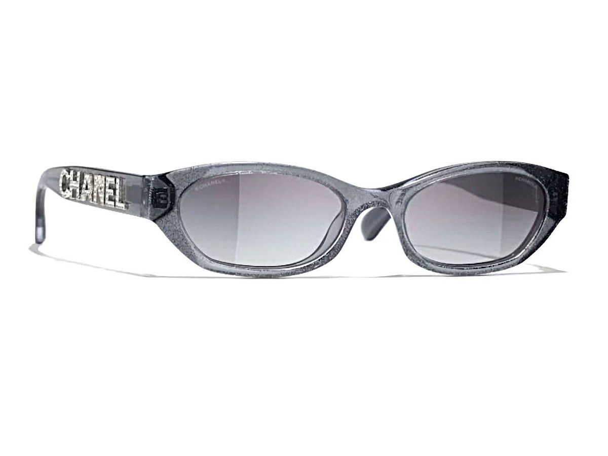 CHANEL メガネ  クリアグレー CHANEL Sunglasses: Oval Sunglasses, acetate & metal — Fashion | CHANEL