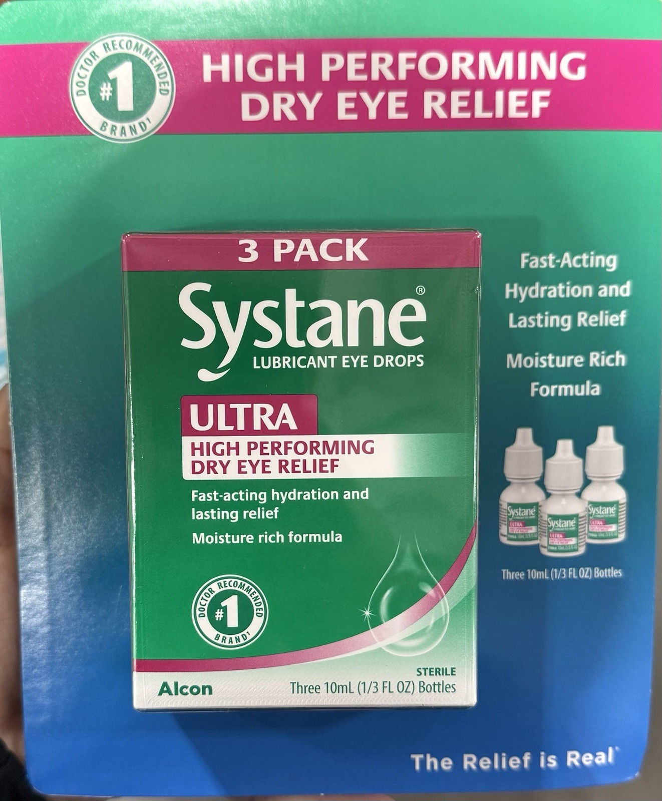 3 Pack 10ml Each Dry Eye Relief