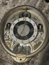 Seiko Musical Wall Clock QXM109SRH Quartz Mov...