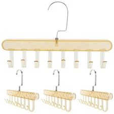 4PCS Bra Hanger: Tank Top Organizer 8 Hooks Capacity Space Saving Hanger -
