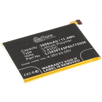 3,8V Akku Li-Poly für ZTE Blade V7 Max - Li3830T43P6h775556 - 3000mAh