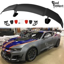 For Chevy Camaro Ls Zl1 Ss 55 Glossy Rear Trunk Spoiler High Wing Gt Style Abs