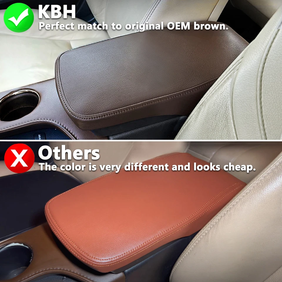 Fits Toyota Avalon 2013-2018 Center Console Lid Arm Rest Replacement Cover Brown Foto 2 de 4