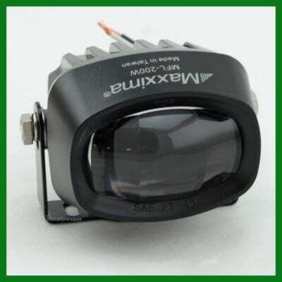Maxxima Compact Mini Selective White Fog Light 12/24V Black Housing MFL-200W