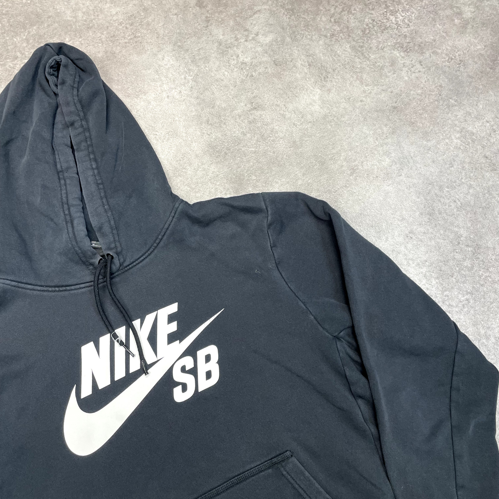 Nike SB Hoodie Mens Y2K Spellout Pull Over Sportswear Sweatshirt, Black, Medium image 4