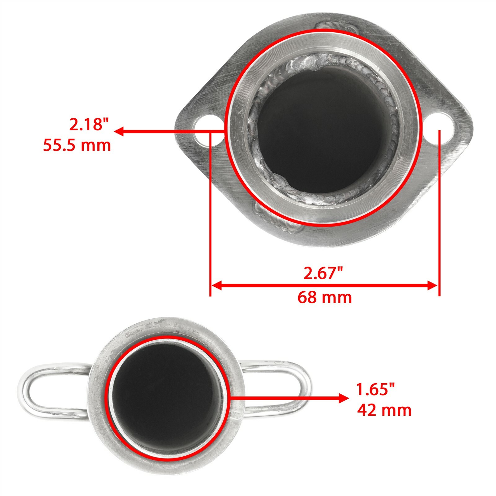 Exhaust Muffler Silencer Pipe w/ Gasket for Yamaha Viking 700 YXM700