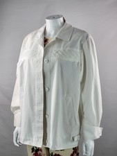 Simon Blair Vintage 80s White Lightweight Summer Jacket No Sizing Say 14/16 