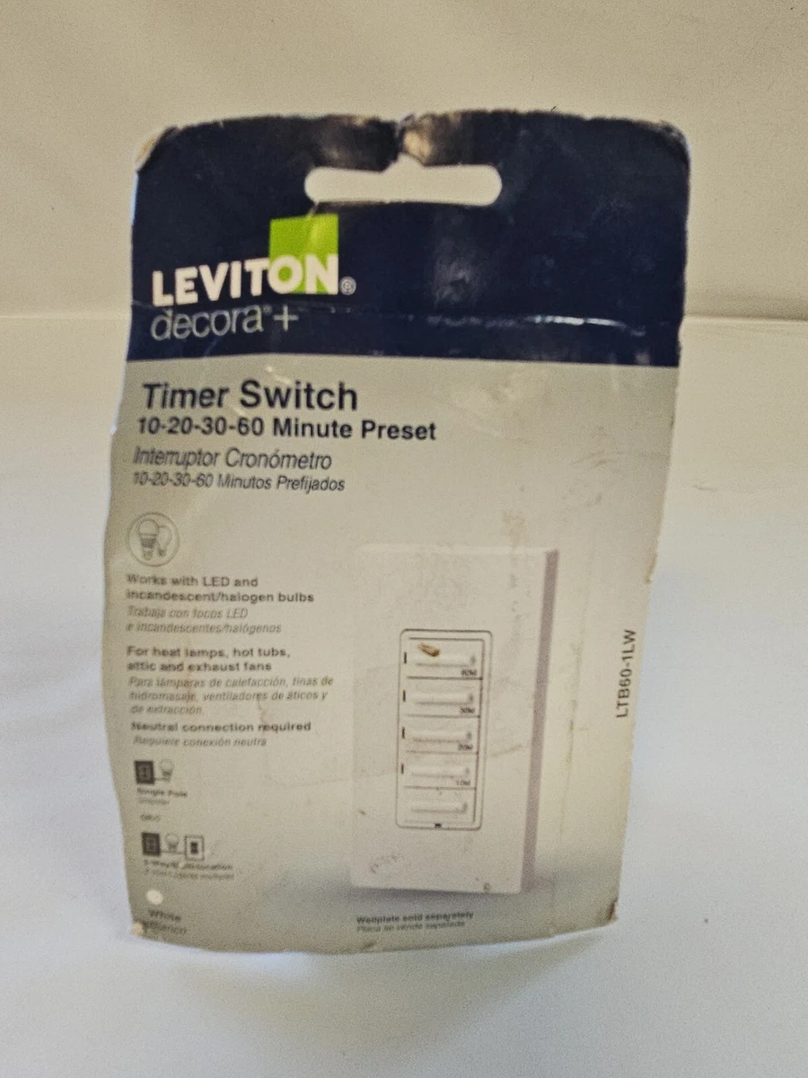 Leviton LTB151LZ Preset Timer Switch Product Specification, 48 OFF