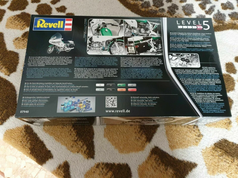 BMW R75/5 Police Motorcycle ENORME 1/8 -Revell 07940 - Imagen 4 de 4