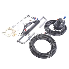 Boat Hydraulic Steering System Kit Marine Outboard Steering 150HP 2*24FT Hose