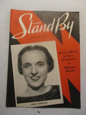 STAND BY MAGAZINE MARCH 1937 CAROL HAMMOND VINTAGE WLS CHICAGO RADIO