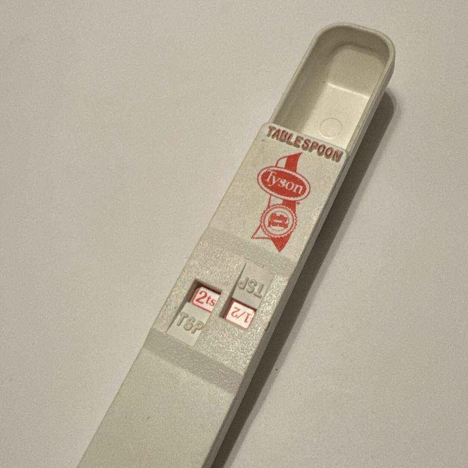 RARE Vintage Tyson Advertising Calaware Brand Adjustable Measuring Spoon USA Tbs - Image 2 of 4