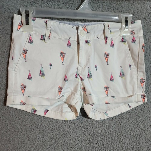 Juniors So Brand Chino Shorts Sailboats 