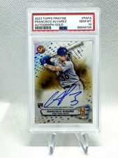 Francisco Alvarez RC 2023 Topps Pristine Gold Refractor Auto /50 PSA 10