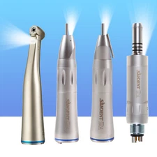Dental 1:1 Fiber Optic surgical Straight Nose Cone Contra Angle 6 hole Handpiece