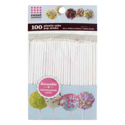 Cake Pop Sticks Sweet Creations By Good Cook 100 Count Dessert Decor Reusable.