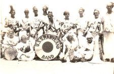 WWI USS Maryland Band Battleship Real Photo Postcard RPPC