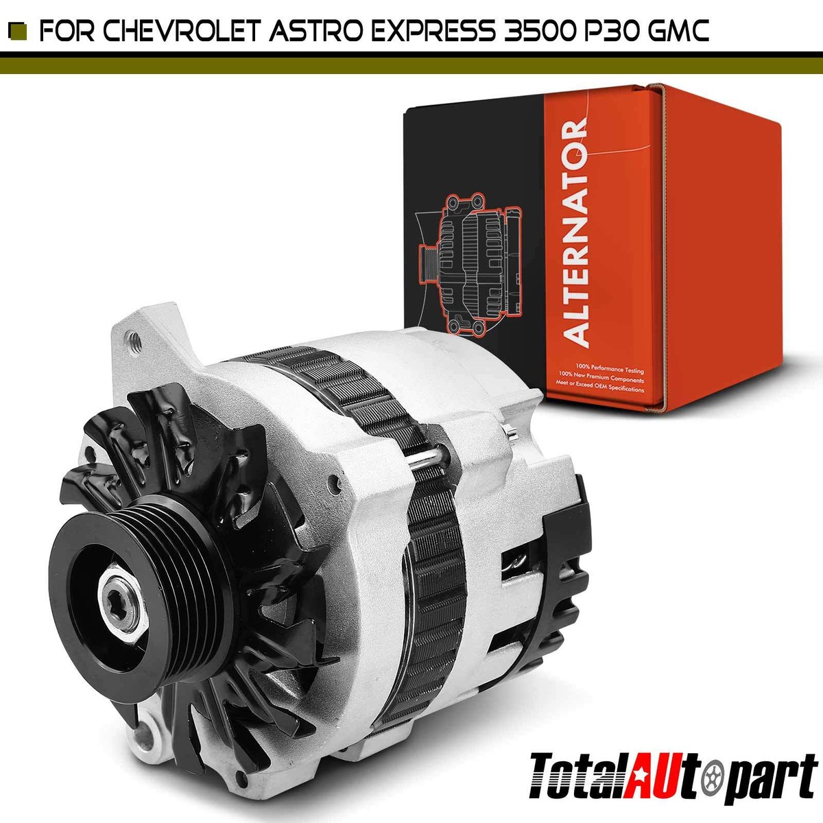 Alternator for Chevrolet G10 1992-1995 Astro 1990-1993 G30 GMC