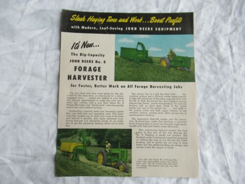 1954 John Deere forage harvester 60 tractor brochure - Picture 1 of 3