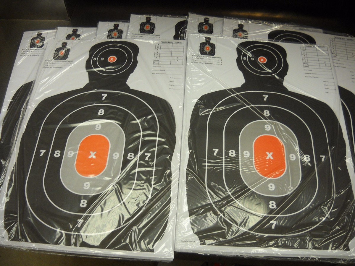 Red Paper Target 12x18 Paper Targets Gunner Gear 12x18 Shooting Targets - Red/White/Blue ...