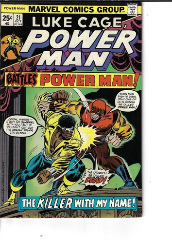 Power Man 21 Luke Cage Fine- 1974 Glossy