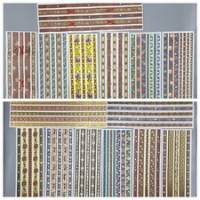 Edles Stoffbordüren-Set, 18tlg