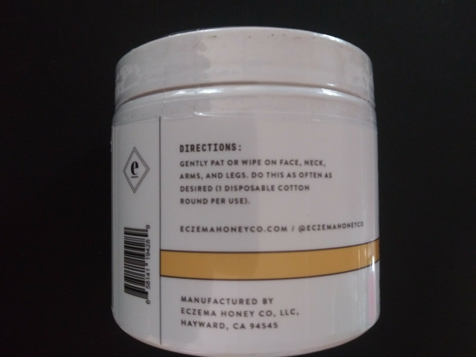 Eczema Honey Itch Cooling Face & Body (50 moist soft round Wipes) New