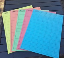 Vertical Incentive Charts, 22.5" x 17.5", Printed on both sides Pack 5