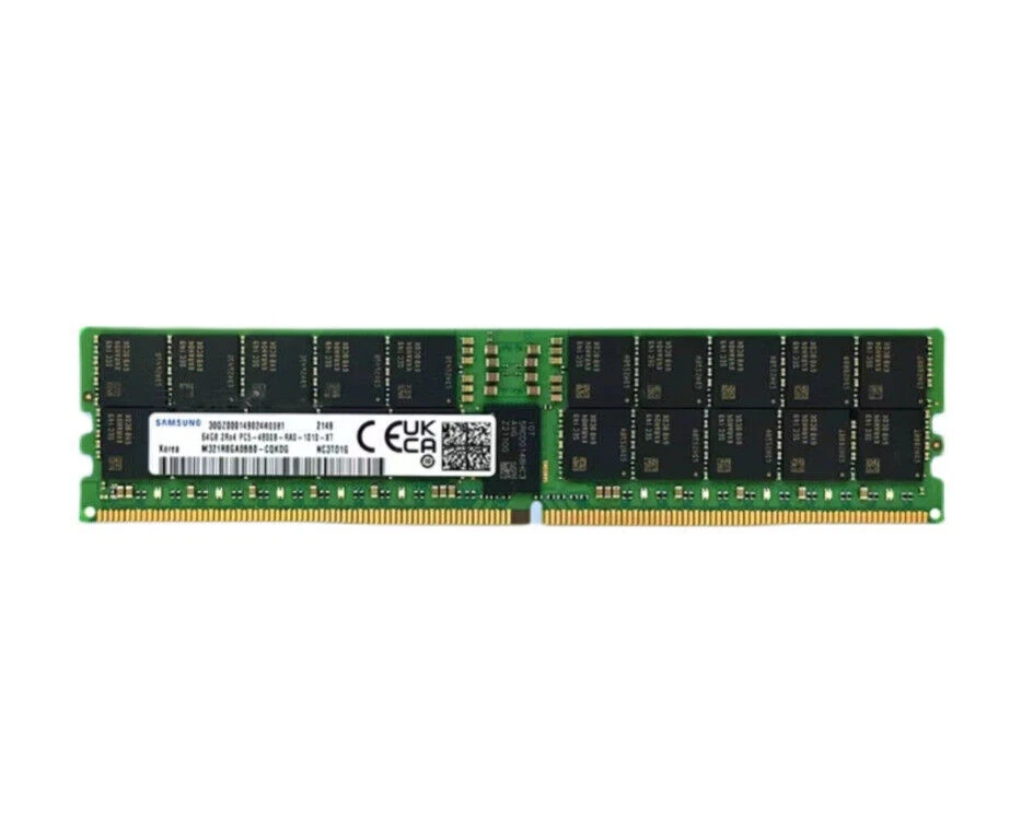 8x SamSung 64GB 4800MHz 2RX4 DDR5 REG ECC RDIMM M321R8GA0BB0 Memory RAM 4800B - Image 2 of 2