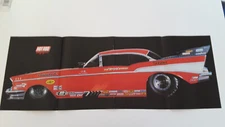 TOM MONGOOSE McEWEN 1957 CHEVROLET FUNNY CAR ORIGINAL 1989 ARTICLE