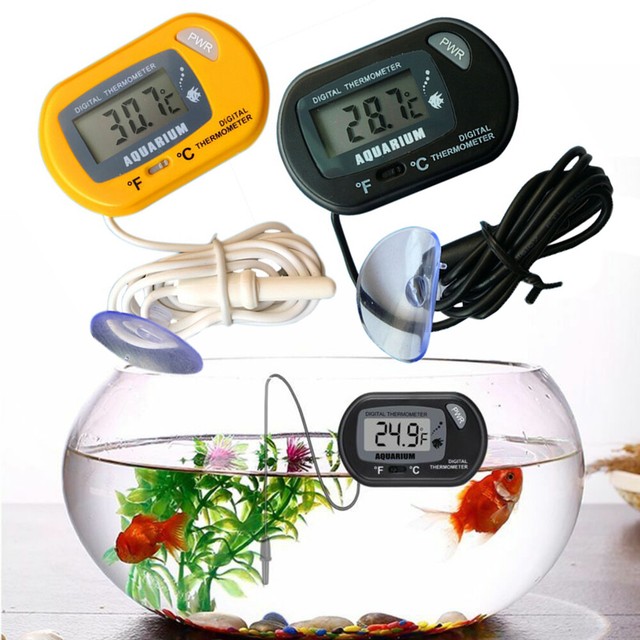 LCD Digital Fish Tank Reptile Aquarium Water Meter Thermometer