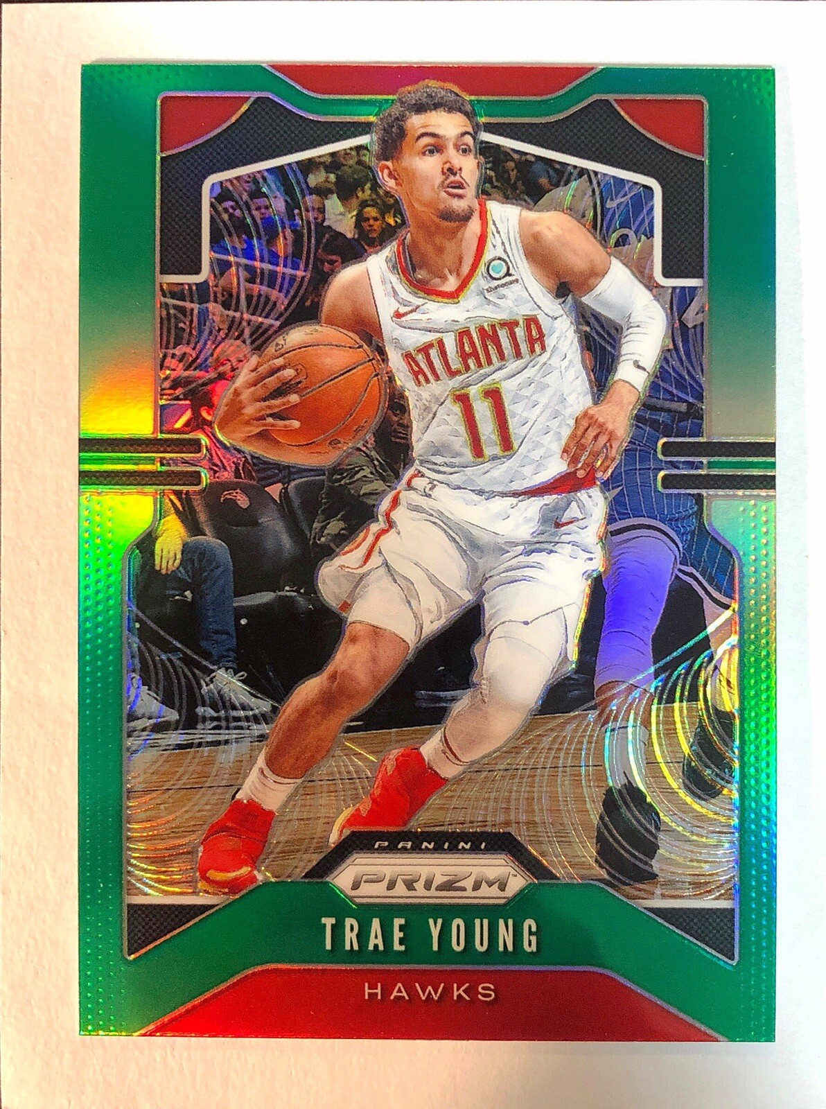Trae Young ~ 2019 Panini Prizm #31 ~ Green Prizm ~ Atlanta Hawks