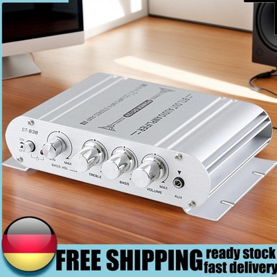 2.1 Channel HiFi Audio Amplifier with Subwoofer Output for Home Speakers Theater