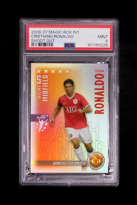 2006-07 Magicbox Int Shoot Aus Cristiano Ronaldo Manchester United PSA 9