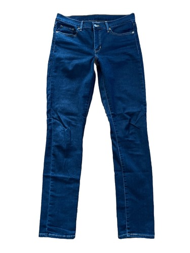 Levi's 36780 Highrise Skinny Leg Indigo Blue Stretch Denim Jeans W31 L32 5395 - Picture 3 of 16