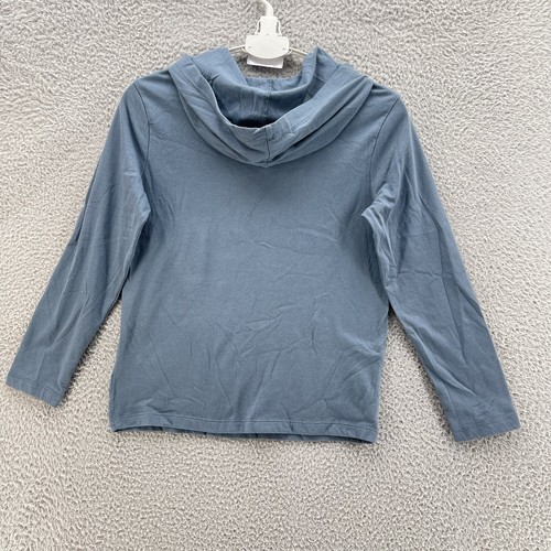 Old Navy Explore Hoodie Boy Medium Blue Wintry Waters Lightweight Pullover Comfy - Picture 2 of 9