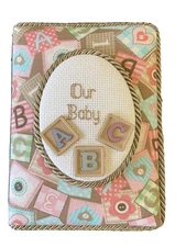 Our Baby 4x6 Photo Album / Scrapbook / Brag Book Baby Blocks 100 Pages Handmade