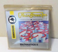 VINTAGE COMMODORE RARE MATHALETICS II GAME BY MAIN STREET C - 64 128