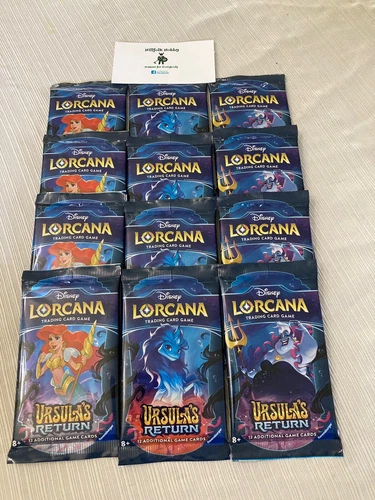 Disney Lorcana - Ursula’s Return Booster Pack - Lot Of 12, 4x All Artwork