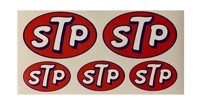 5x STP Aufkleber USA Racing Vintage Oldschool Oldtimer Retro V8 Bick Block #668
