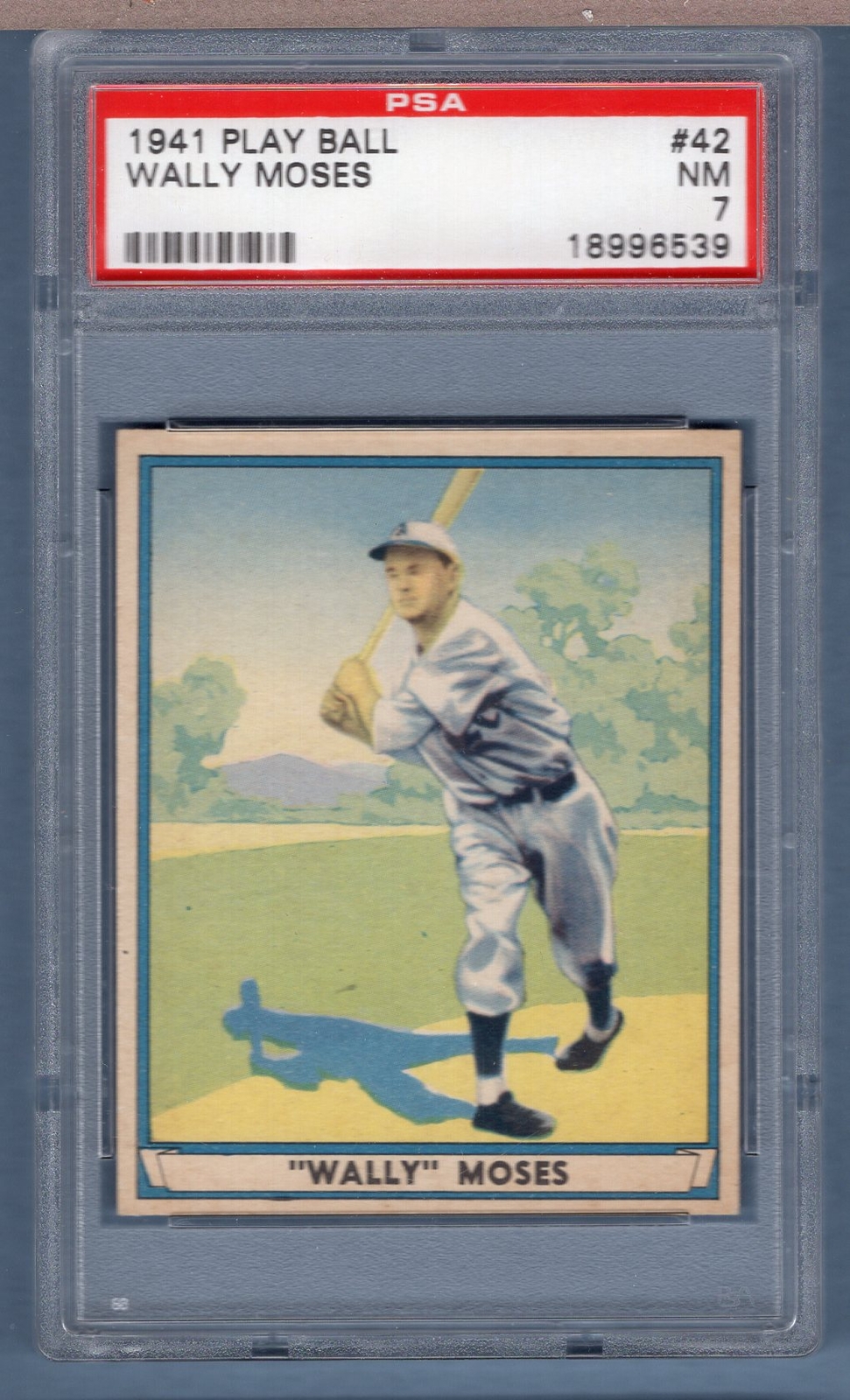 1941 Play Ball #42 Wally Moses (18996539) PSA 7