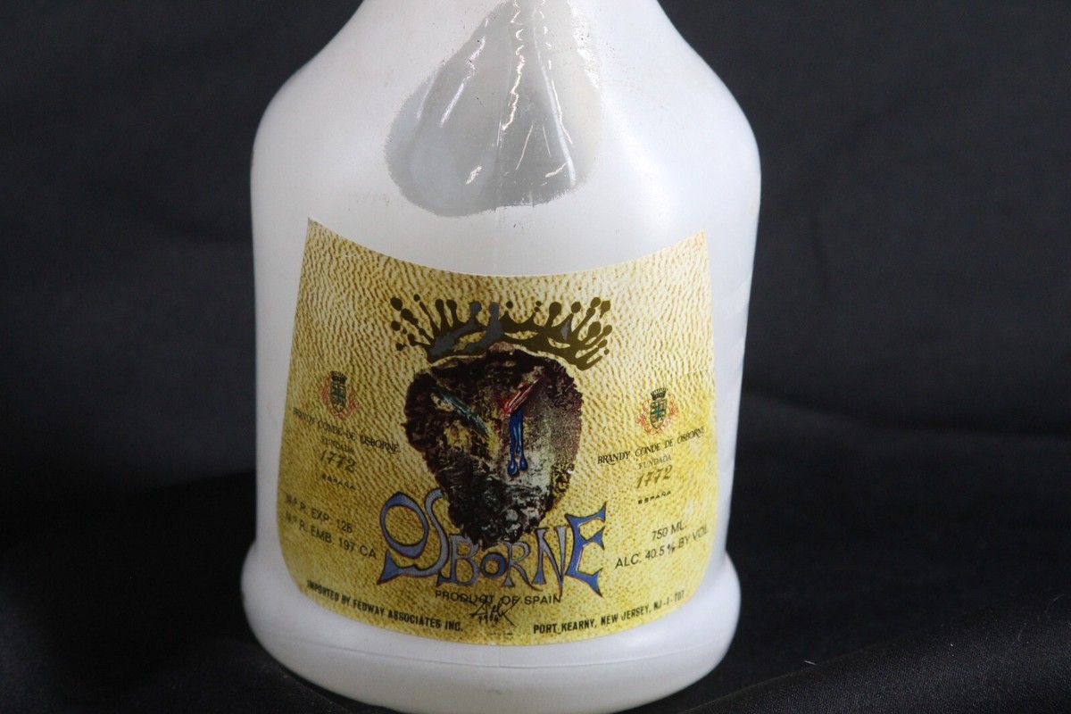 Salavador Dali Osborne Empty Brandy Bottle Spain 9.5