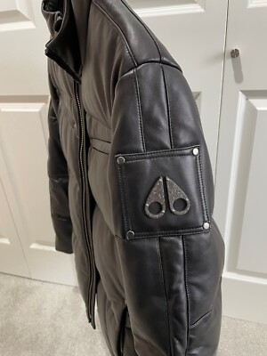 Moose Knuckles M30ML303-292 Symington Leather Puffer Jacket Mens