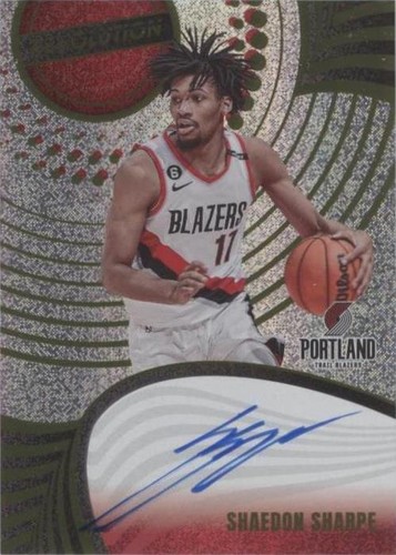 2023-24 Revolution Astro #44 Shaedon Sharpe Portland Trail Blazers