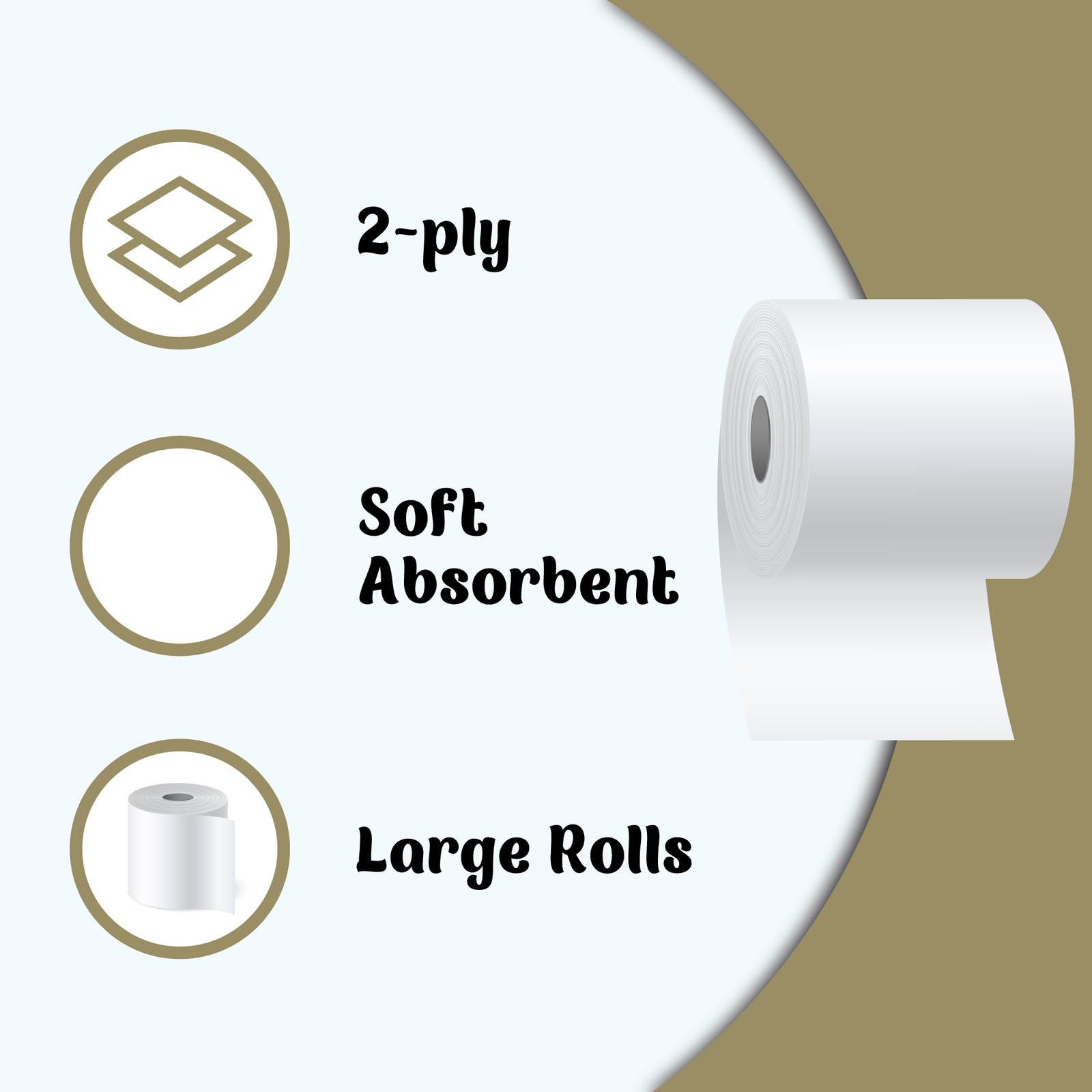 Unscented Toilet Paper Rolls 2 Ply Soft Luxury Bulk Tissue 18288