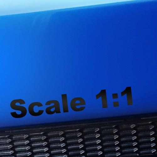 Scale 1:1 - Funny Sticker Decal for MINI Cooper Smart Fiat - You choose color! - Picture 7 of 26