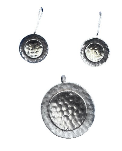 Boucles D'oreilles Laiton Argenté - Serpents Entrelacés Caducée - Style Pendantes - Neuf Avec étiquettes