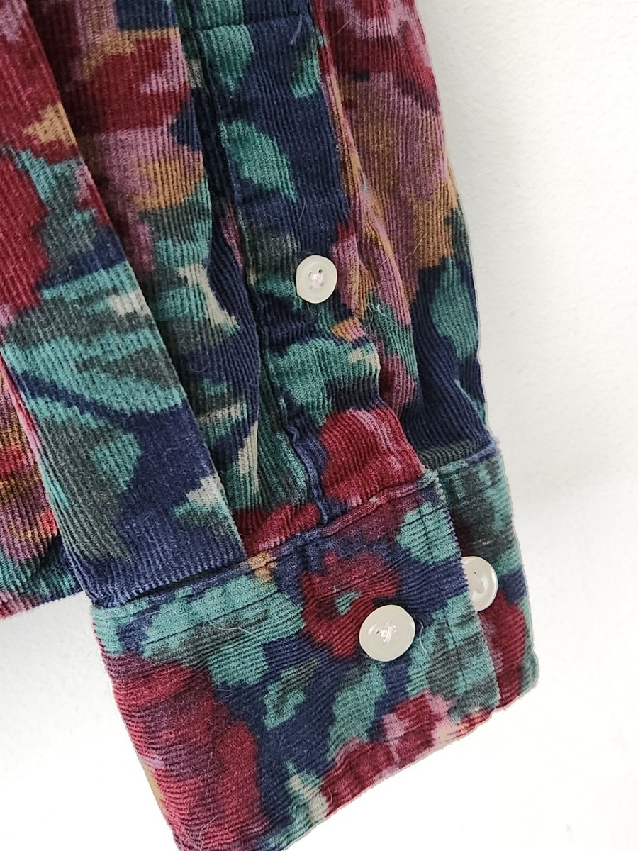 FW20 Supreme Digi Floral Corduroy Shirt Size M Medium Button FW20 Supreme Digi Floral Corduroy Shirt Size M Medium Button